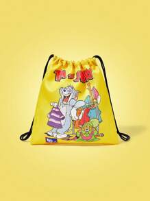 TOM & JERRY X SHEIN 卡通字母图案旅行收纳袋，多种尺寸 - 彩色 - 查看 3