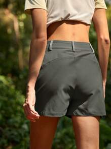 In My Nature Damskie, casualowe, jednokolorowe, outdoorowe szorty, letnie