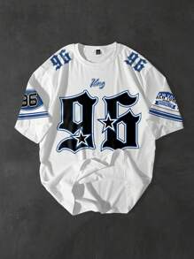 PAVTROS Manfinity Streetrush Men's Round Neck Short Sleeve T-Shirt, Fashion And Suitable For Summer