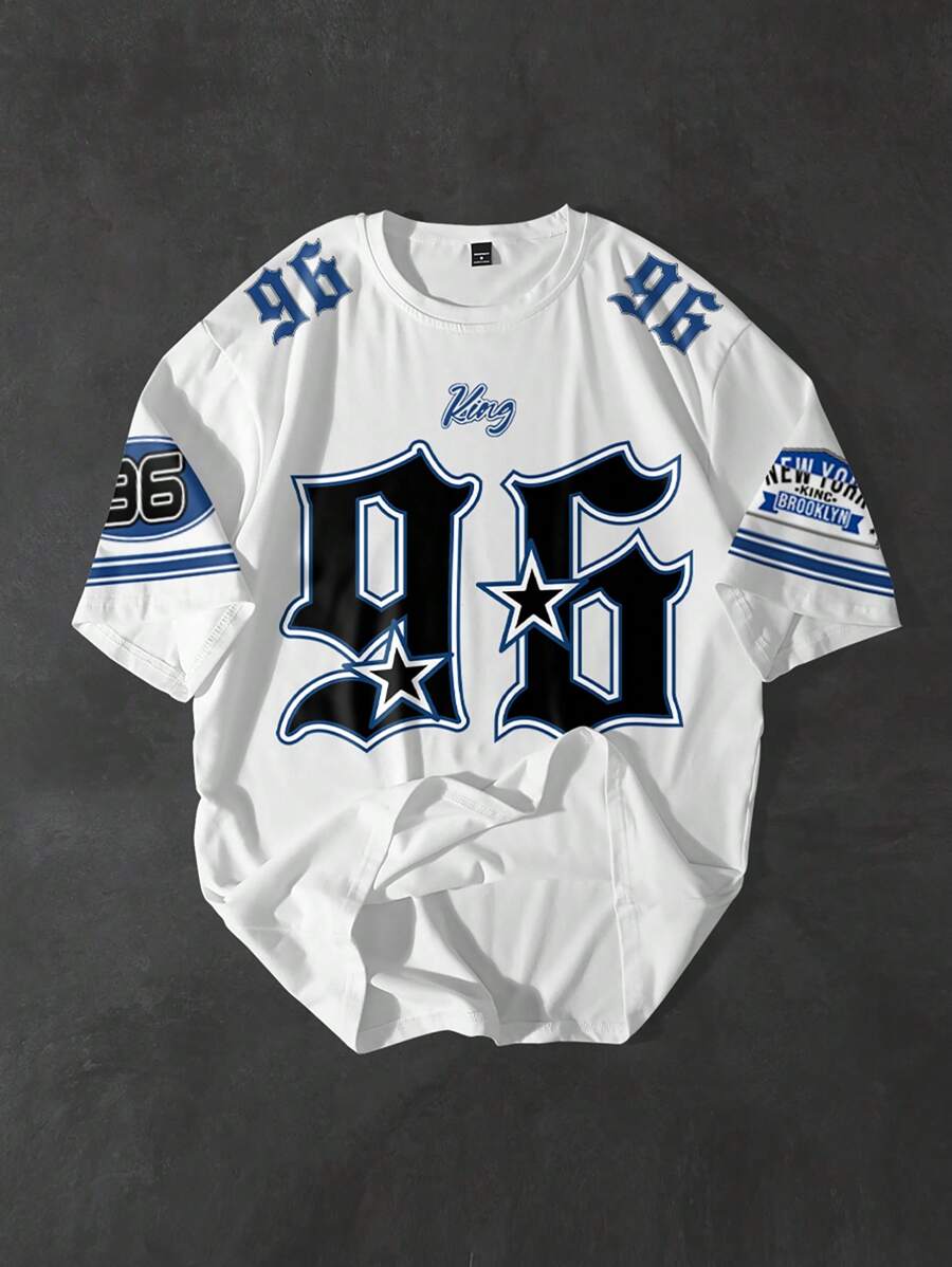 PAVTROS Manfinity Streetrush Men's Round Neck Short Sleeve T-Shirt, Fashion And Suitable For Summer