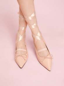 CUCCOO DOLLMOD Women's Fashionable Pink Flat Shoes - Pink - View 1