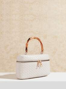SHECARRY Borsa a spalla minimalista e versatile alla moda, colore bianco