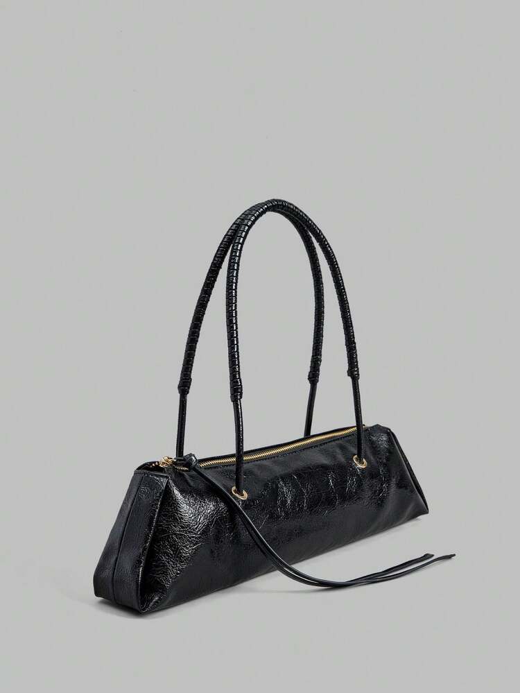 Women's Fashion Zipper Closure Daily Messenger Shoulder Bag