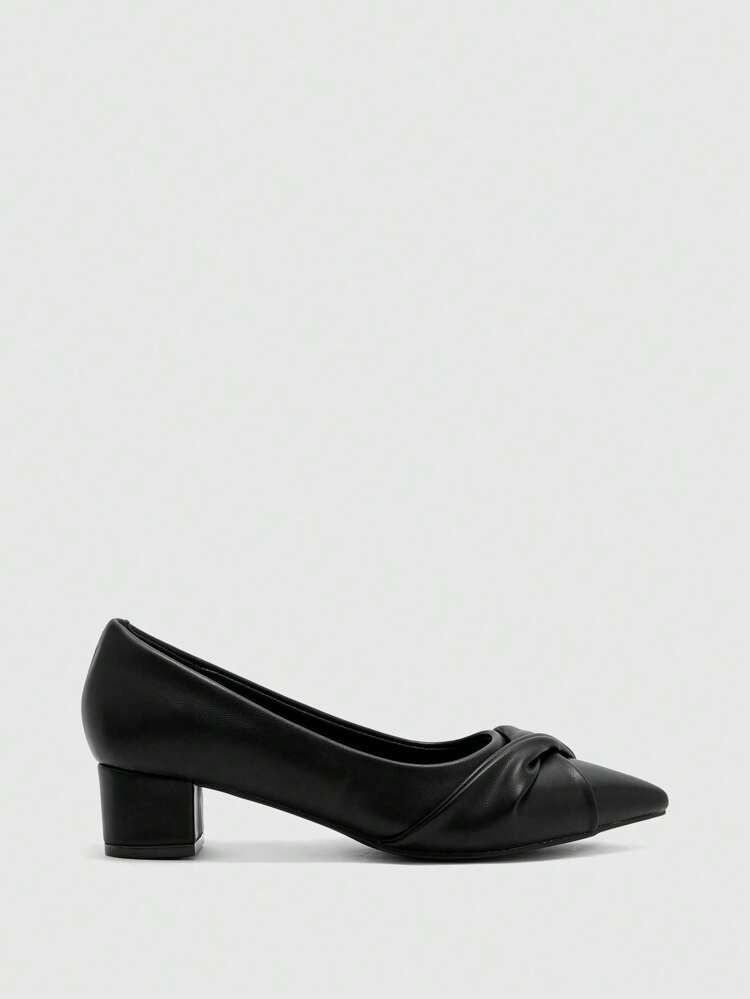 CUCCOO BIZCHIC Women Pointy Toe Twist Design Fashion High Heel Pumps For Christmas Spring Shoes