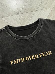 SHEIN Teen Boys Minimalist Printed Sleeveless Tank Top