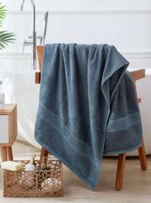 SHEIN 吸水抗菌家用男女卫生间浴室竹纤维素彩色浴巾1条装