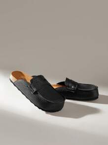 Solecia 女士时尚黑色舒适平底凉鞋 - 黑色 - 查看 6