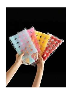 SHEIN 10/50/100pcs Vegetable, Juice, Puree, Ice Cream, Fruit Ice Cream Ice Cream Bag, Essential For Summer, Low-Temperature Sealed Storage Bag, Homemade Ice Cream Bag And Food Packaging Bag, Party Kitchen Gift Bag, Disposable Lollipop Ice Bag, Crushed Ice Bag, Ice Grid Bag, Ice Cube Bag, Self Sealing Transparent Lollipop Ice Bag - Multicolor - View 6