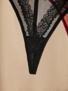 Charlaine 3件套蕾丝法式剪裁内裤，时尚适合夏季 - 彩色 - 查看 10