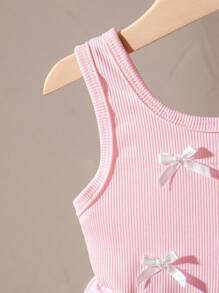 SHEIN Playful Pals Baby Girls' Summer New Arrival Black Halter Vintage Tutu Ballet Princess Dress With Butterfly Decor Baby Dresses For Girls Dresses For Baby Girl Dresses For S Baby Girl Clothes Girl Summer Dress - Pink - View 8