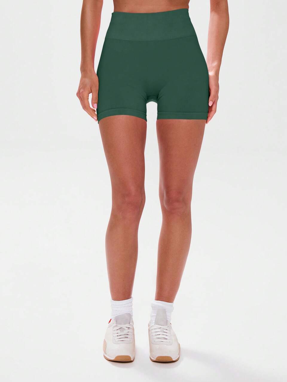 Pantaloncini attivi fitness da allenamento, vita alta