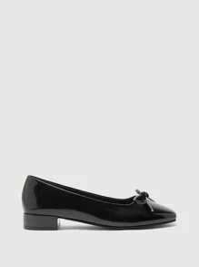 CUCCOO BIZCHIC Women's All-Match Black Casual Comfortable Slip-On Flats, Versatile For Daily Wear