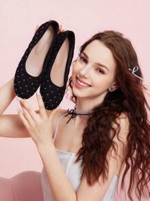 CUCCOO DOLLMOD Flat Sole Shoes For Summer Spring Shoes Spring Break Easter For Christmas - Black - View 1