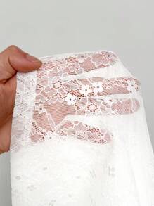 Coolane Women's Spring And Summer For Country Festival Date Night Club Sexy Vintage Lace White Flare Pants - White - View 7