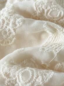 Cozy Pixies 女婴花卉印花圆领无袖上衣和条纹抽绳腰部休闲裤两件套服装 - 杏色 - 查看 5