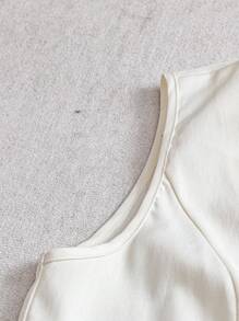 GlowEve Women's New Fashionable Casual Versatile Tie-Up Top - Apricot - View 5