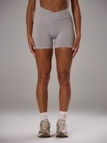 Musera Sport Quần đùi thể thao nữ, thích hợp cho Padel, Tennis, Pickleball, tập gym, thể dục mùa hè. - Xám - Xem 2