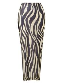 Swim SXY Women Sexy Zebra Print Holiday Suit 3 PiecesSwimwear Set: Beach Dress + Bikini