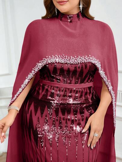 Coutiva 大码正式晚礼服（装饰设计）、女士夏季长款女士正装、秋季女士学院风上衣、生日女士奢华女士晚礼服