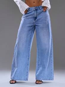 MUSERA Low Rise Wide Leg Oversized Jeans Spring, Summer, Streetwear, Y2k, Cool Girl,City Muse