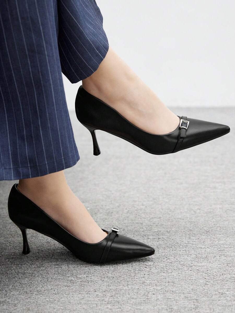 CUCCOO BIZCHIC Décolleté neri sexy e alla moda con tacco alto e punta affusolata, adatti per andare al lavoro, appuntamenti, feste e occasioni formali