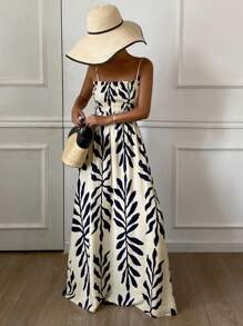 Livesso Women's Summer New Floral Print Beach Holiday Dress