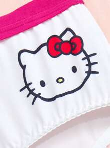 HELLO KITTY AND FRIENDS | SHEIN سروال داخلي قصير ملائم للمقاسات الكبيرة بنمط كرتوني جميل