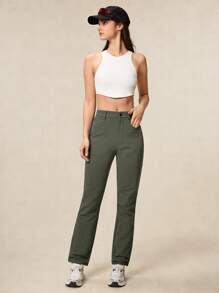 OutZeal Stretchy Water Resistant Slim Fit Hiking Pants Women With Multi Pockets Tear Resistant Nylon For Hiking