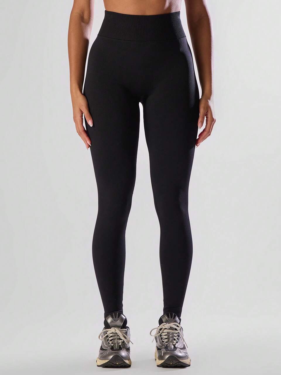 Mallas deportivas de cintura alta sólidas, activas y cómodas para entrenamiento, gimnasio, correr, pádel, tenis, pickleball, gimnasia y fitness