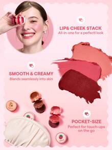SHEGLAM Pilha De Creme Para Bochechas E LáBios Very Cherry Dia Dos Namorados DecoraçãO Amor Presente Inverno Maquiagem Festa Praia Viagem Feriado Acampamento Ao Ar Livre Presente Rosa Moda Menina Ano Novo CosméTico Cosplay Melhor Viagem Festivais Cor Fantasia Campus Escola Charme Vibe Cny Formatura AniversáRio FéRias Inverno Outono Y2K Elegante Country Moda Mulheres Marca Maquiagem CosméTico Beleza Festa Praia Viagem Acampamento Ar Livre Escola Campus Passeio Festivais DecoraçãO Presente Presente Rosa Garota Cosplay Melhor Cor Charme VibraçãO