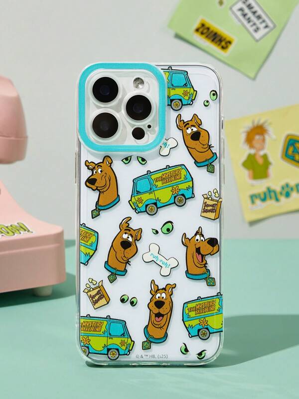 SCOOBY-DOO X SHEIN Durable Fashionable Fun Mobile Phone Case - Printed Protective Cover Design, Compatible With IPhone, Samsun