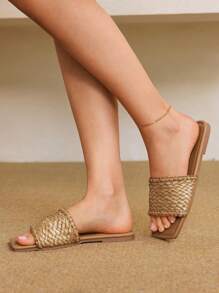 Styleloop Sandalias de cuña de plataforma de cuerda tejida para mujer, estilo de vacaciones BOHO Chic Retro del Oeste Americano, zapatos de fiesta del festival de música con suela gruesa - Marrón - Ver 6