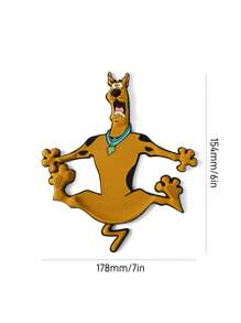 SCOOBY-DOO X SHEIN 趣味狗狗杯垫，实用桌面保护垫，礼品，饮水垫 - 棕色 - 查看 3