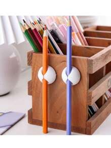 5 piezas/10 piezas Clip de gestión de cables conveniente para escritorio, cama y pared - Multicolor - Ver 5