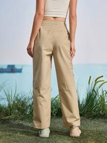 In My Nature 女士自然徒步、露营、徒步旅行、城市通勤徒步裤 - 卡其色 - 查看 7