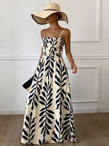 Livesso Women's Summer New Floral Print Beach Holiday Dress