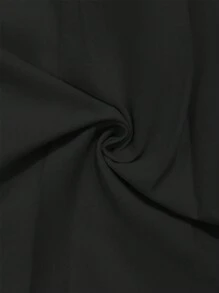 SHEIN Sparklyn 少女优雅百褶高腰裙，内衬短裤，二合一短裙短裤，百搭夏季单品，可搭配衬衫、T恤和 Polo 衫 - 黑色 - 查看 7