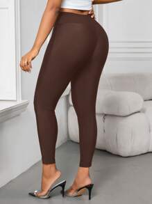 SHEIN Lady Leggings para mujer con diseño de respiradero en la cintura