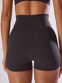 Musera Sport Dipped Waistband Fitted Mini Shorts Active Comfy Workout Gym, Padel, Tennis, Pickleball
