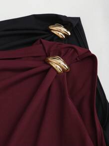 Sweetra Women's Fitted Ruched Top, Suitable For Summer - Multicolor - View 7