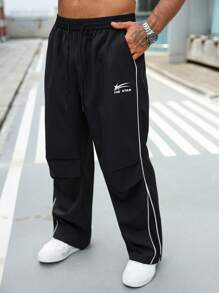 Manfinity Homme 大码男士休闲百搭条纹长裤