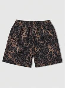 ROMWE MEN Street Life 男士印花梭织休闲短裤，适合春夏季 - 彩色 - 查看 2