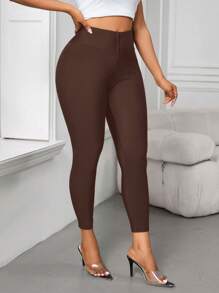 SHEIN Lady Leggings para mujer con diseño de respiradero en la cintura