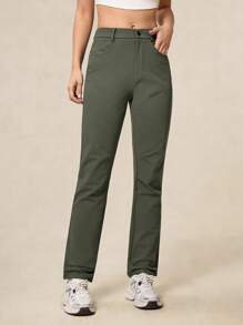 OutZeal Stretchy Water Resistant Slim Fit Hiking Pants Women With Multi Pockets Tear Resistant Nylon For Hiking