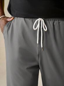EASEVO Conjunto de 2 piezas de talla grande para hombre: camiseta de manga corta casual y pantalón de chándal de verano