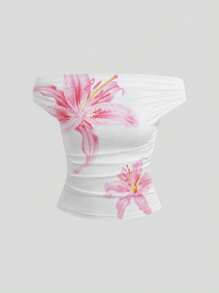 Flirla 3 pièces/Set T-shirts d'été décontractés sexy avec épaules dénudées pour grandes tailles