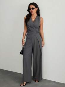 SHEIN PETITE Women's Suits, Elegant For Commuting In Fall/Winter