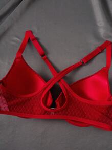 DesireSculpt Bộ 3 chiếc áo ngực ren trơn màu thanh lịch - Nhiều màu - Xem 3