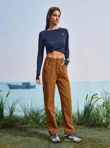 SHEIN In My Nature Pantalones para mujeres para senderismo natural, camping, excursionismo, traslado urbano
