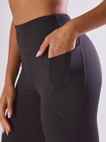 Musera Sport Leggings da yoga in vita alta con tasche laterali, comodi ed attivi, adatti per allenamento, palestra, corsa, club, paddle, tennis, pickleball